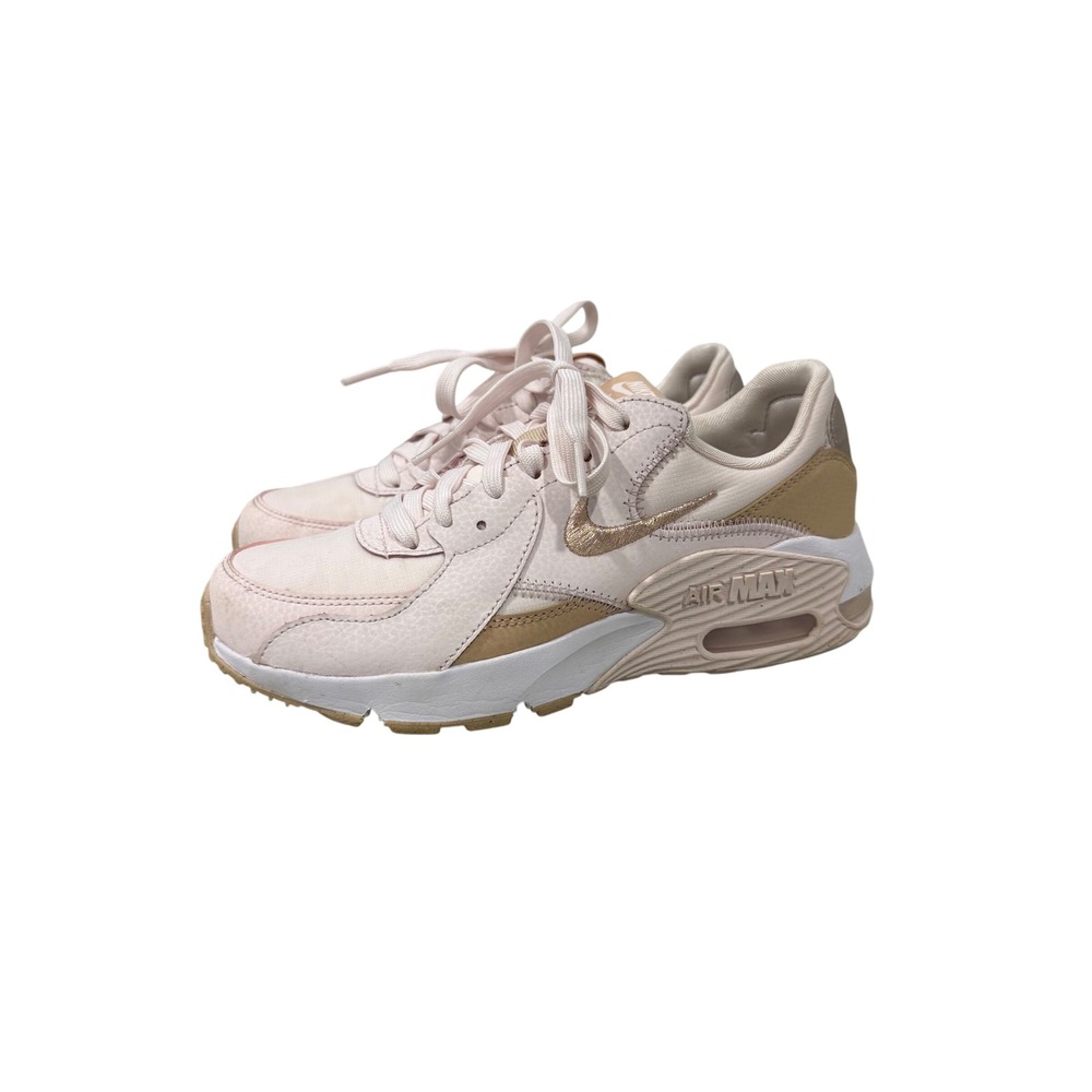 Nike‎ Air Max Excee Pink Gold Metallic Sneakers DX0113-600 Womens Size 6